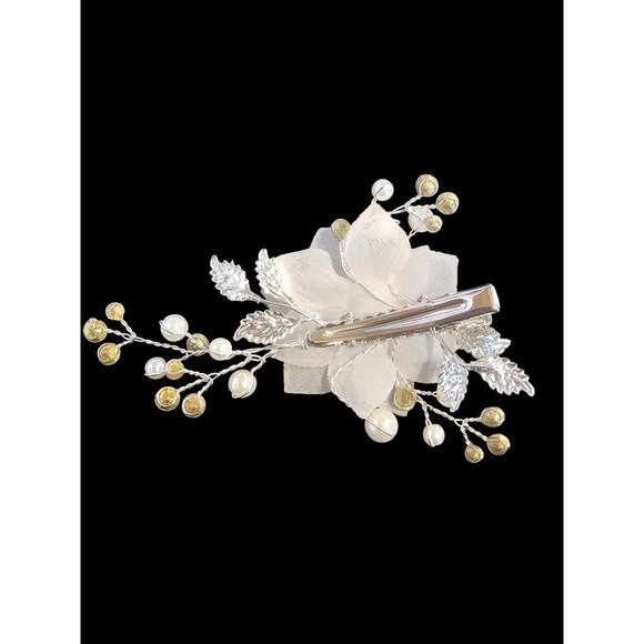 Silver/Pearl/Flower Hair Clip - Marionat main image 6